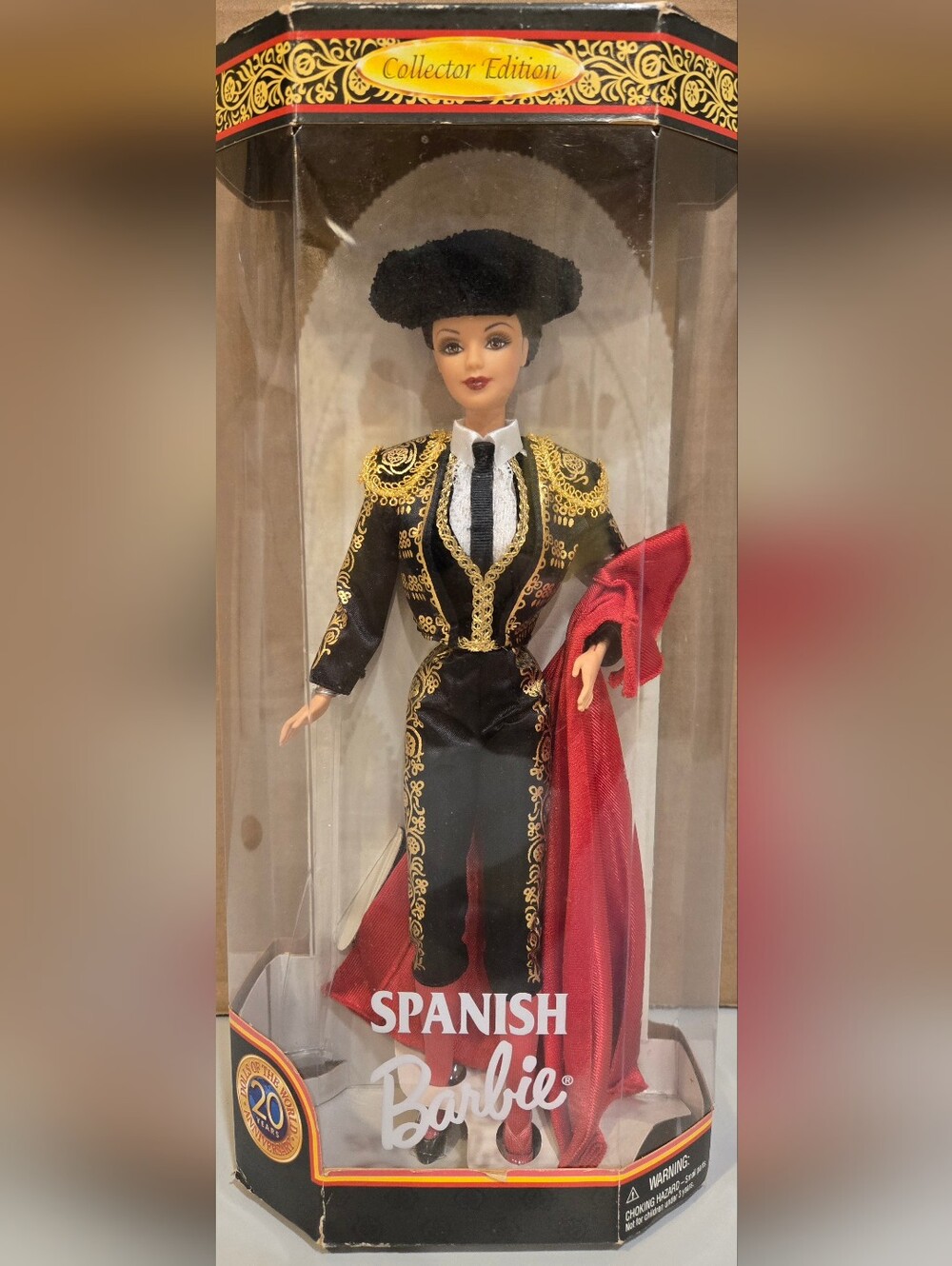 Barbie Spanish Matador Decor Doll in Black, Gold and Red